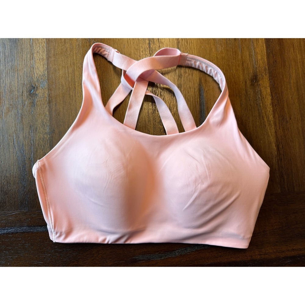 Lululemon AirSupport Bra High Support Pink Running Sports Bra 38DD
